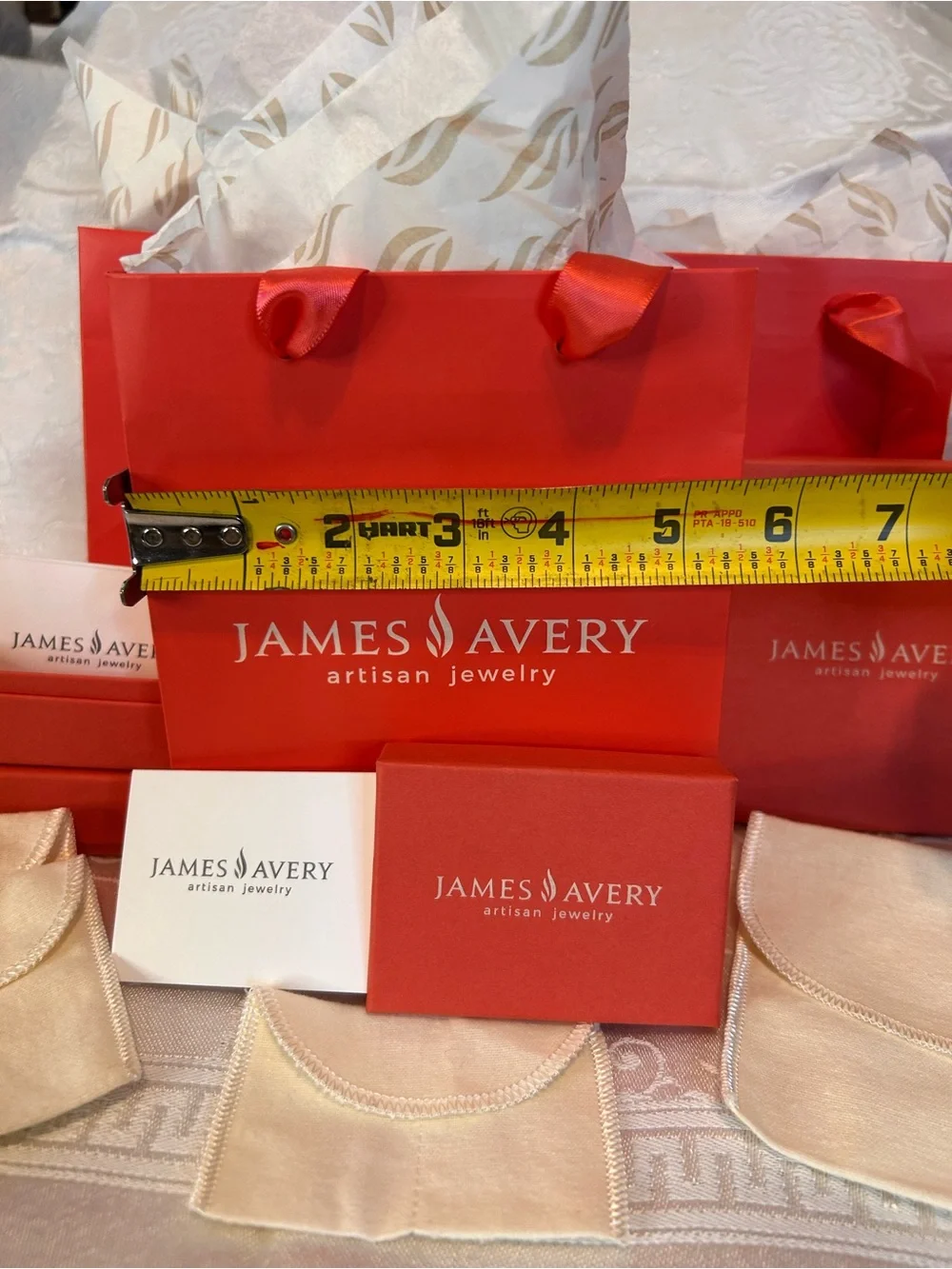 James Avery Red Gift Bags and Boxes - Empty
